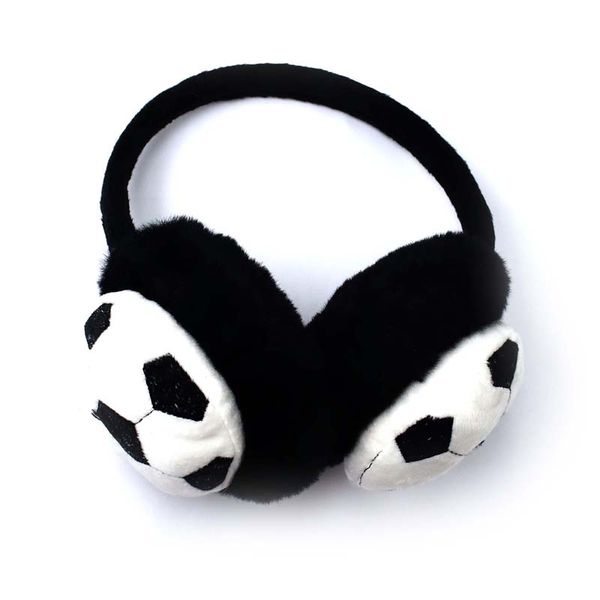 Kids Soccer Earmuffs - Black/White