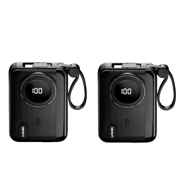 2 Pack-Type-C PD22.5W Mobile Power Bank 10000mAh Fast Charging