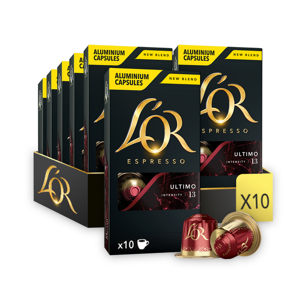 L'OR Ultimo Intensity 13 - Aluminium Coffee Capsules - 100 capsules
