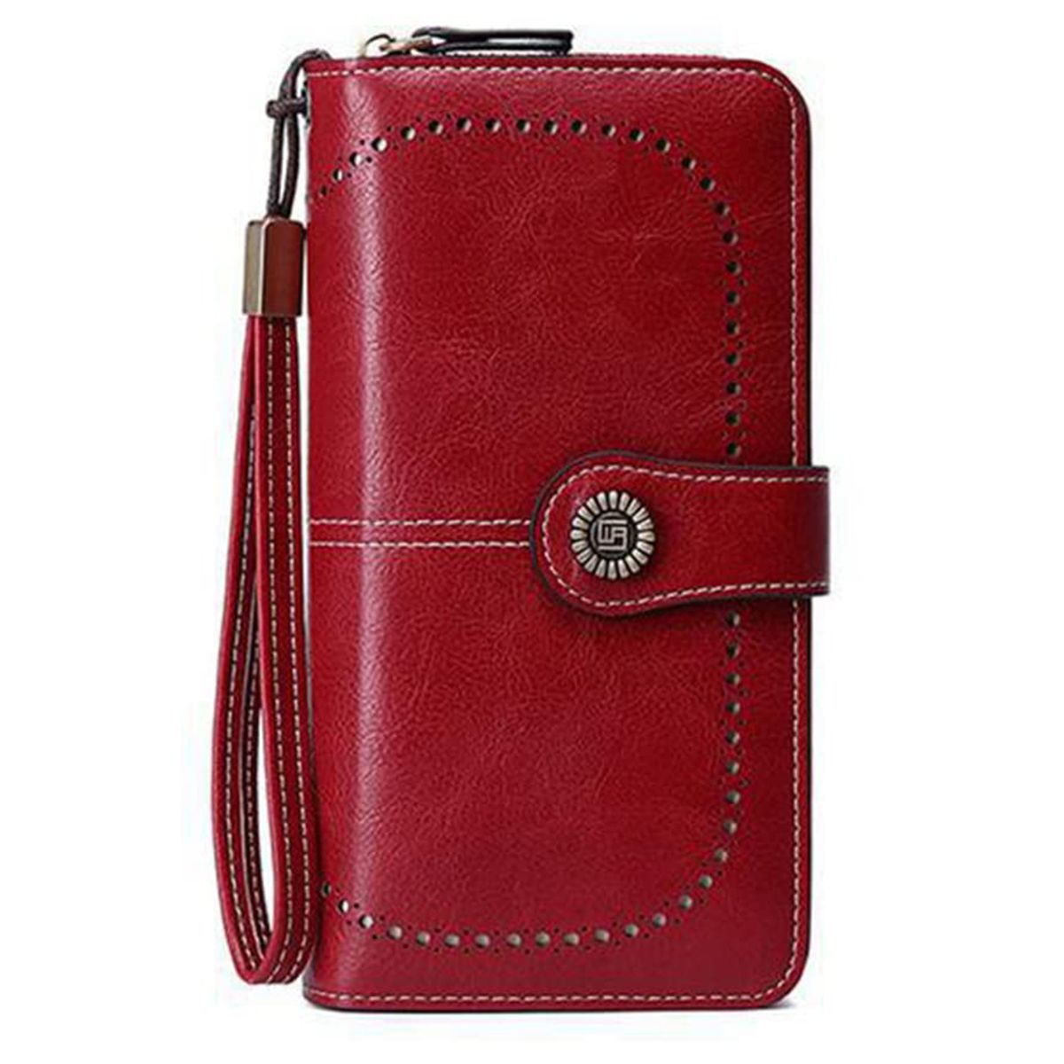 Women's Credit Card Holder Wallet RFID Leather 24 Slots Wallet