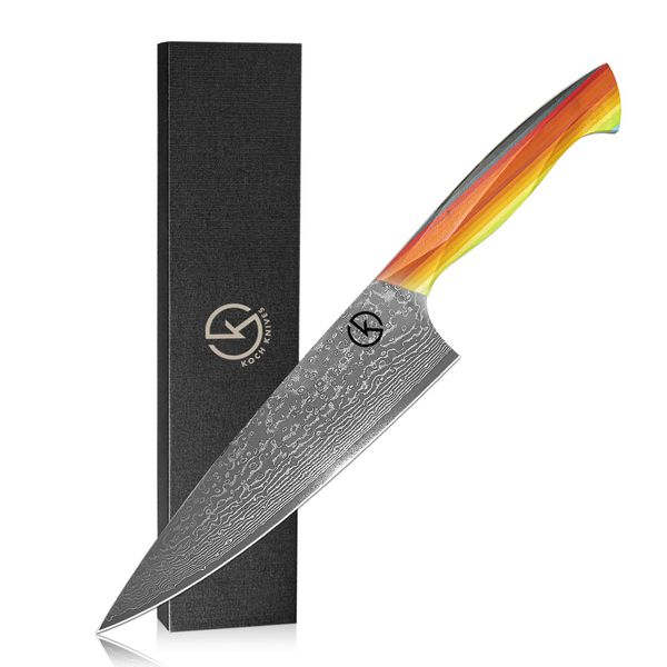 Koch Knives 8" Chef Knife - Performance, Durability, and Vibrant Style