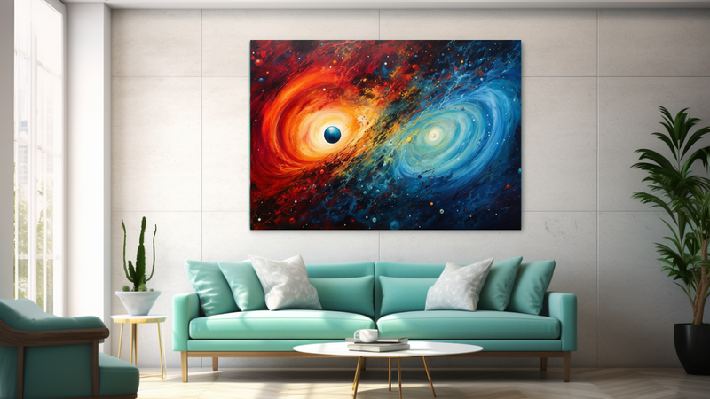 Canvas Wall Art - Inter Stellar ImpressionsAbstract - JT0094