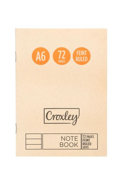 Croxley Memo Book Feint Ruled A6 72 Page Pack Of 6