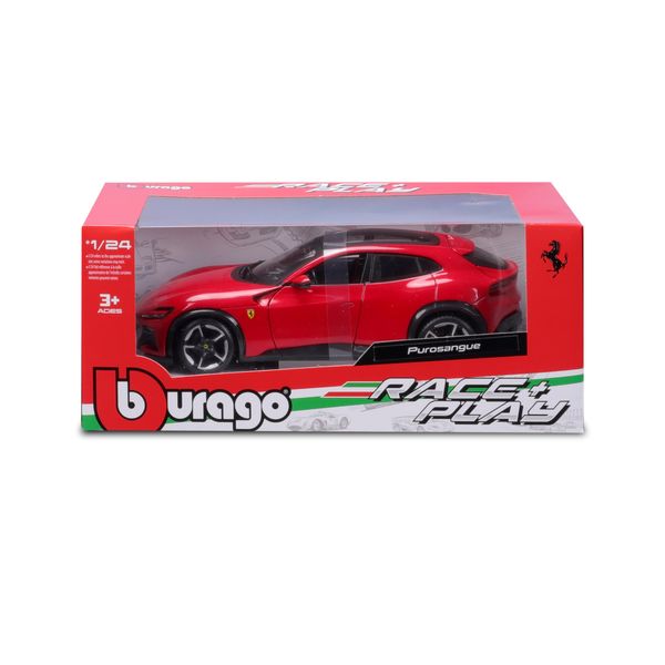 Bburago -1:24 Ferrari Purosangue - Red Diecast Model Racing Car