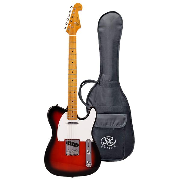 SX Guitars STL50 2-Tone Sunburst Tele-Style Electric Guitar including Bag