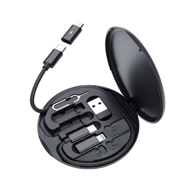 Multi Charging USB Data Cable Travel Storage Box Kit - 60W