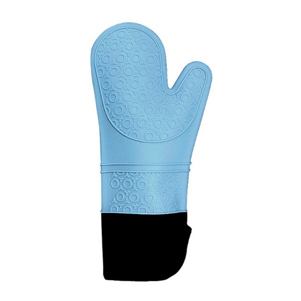 Extra Long Silicone Oven Mitt Heat Resistant to 500 Degrees - 2 Pack
