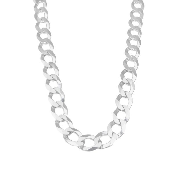 20mm X 65cm Curb Link Silver Chain