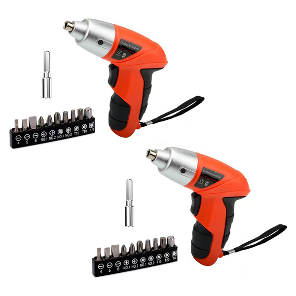 Rechargeable 2-Piece Electric Screwdriver Set