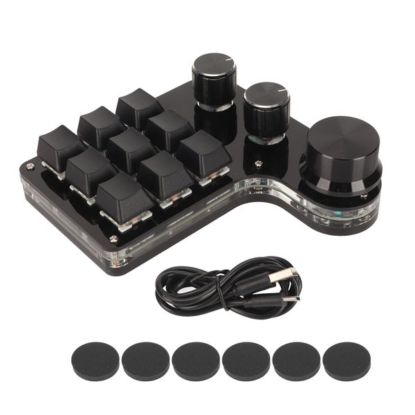9 Key RGB Pad 3 Knobs, Blue Switch
