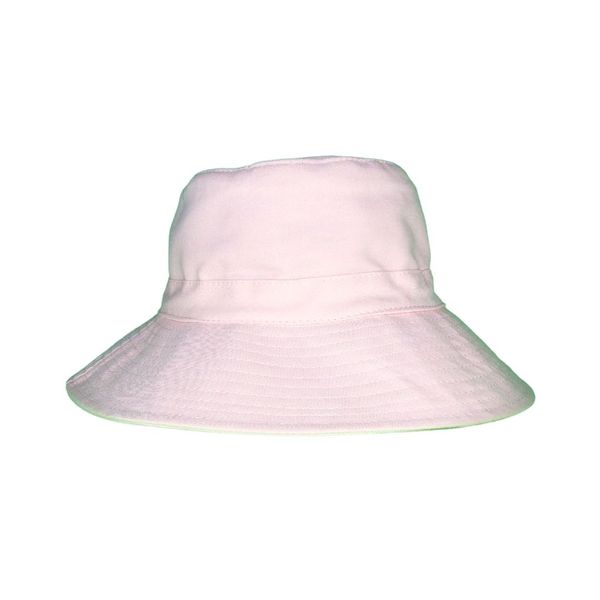 Kids Bucket Sun Hat Pink Denim image