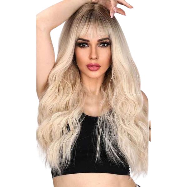 Celestial Synthetic Wig - Champagne Swirls