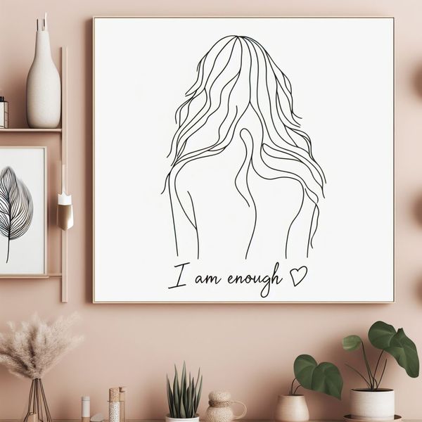 Different: Canvas wallart: Be the love - 002