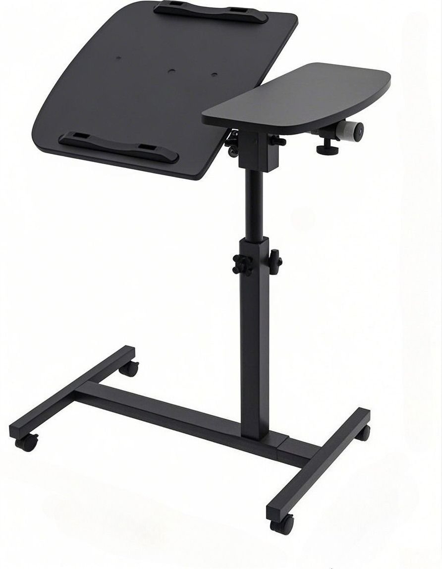 Standing Overbed Sofa Laptop Table-Black