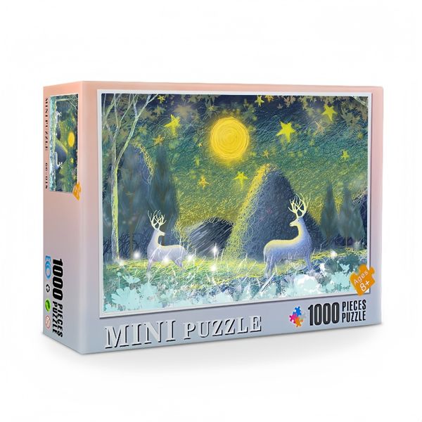 Paper Mini Puzzle 1000 Pieces-Deer