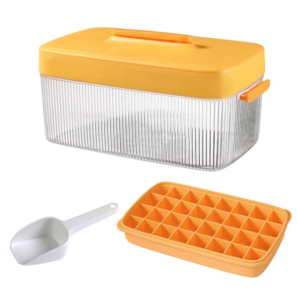 32 Grids Silicone Ice Ball Maker with Lid,Storage Box and Ice Shovel