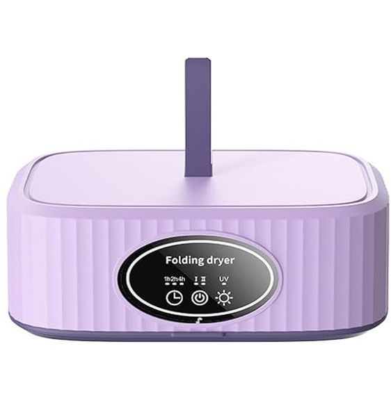 Portable Clothes Dryer, Compact Electric Clothes Drying Machine with Timer