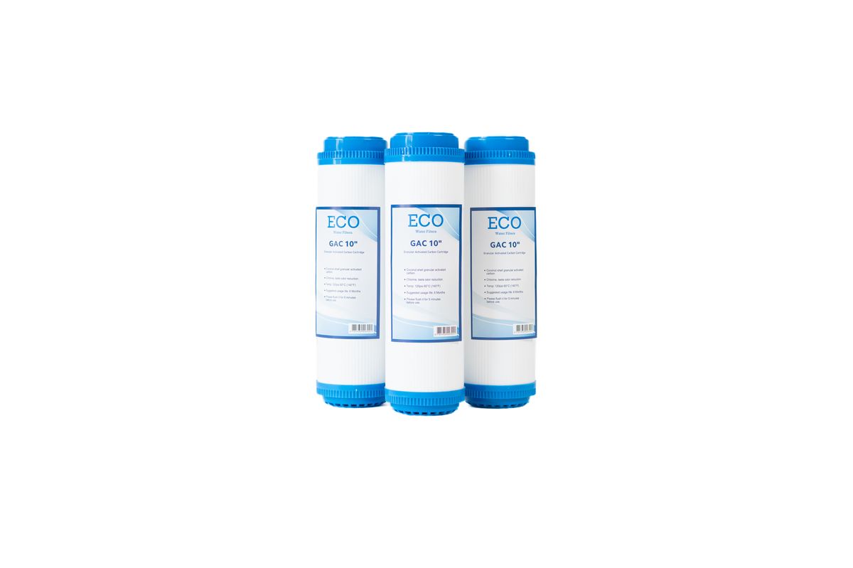ECO Water Filters - 10 inch GAC Cartridge (3 Pack)