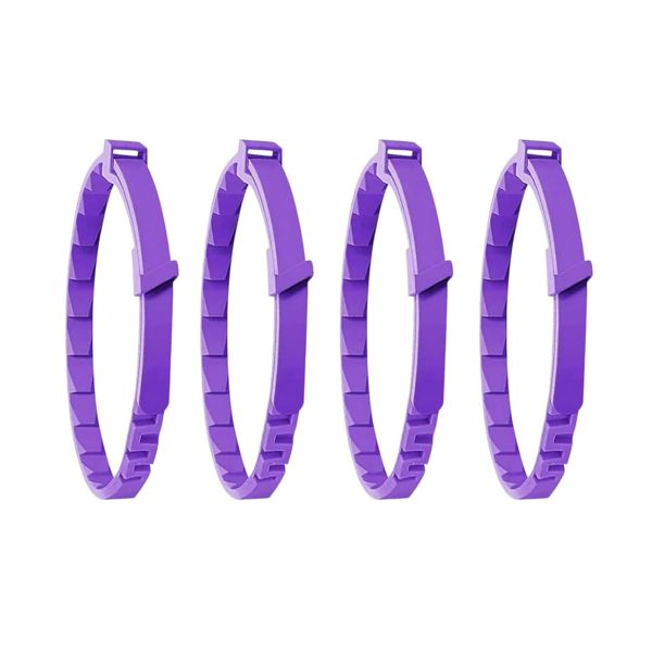 Cat Collar 38cm Adjustable Purple 4 Pieces