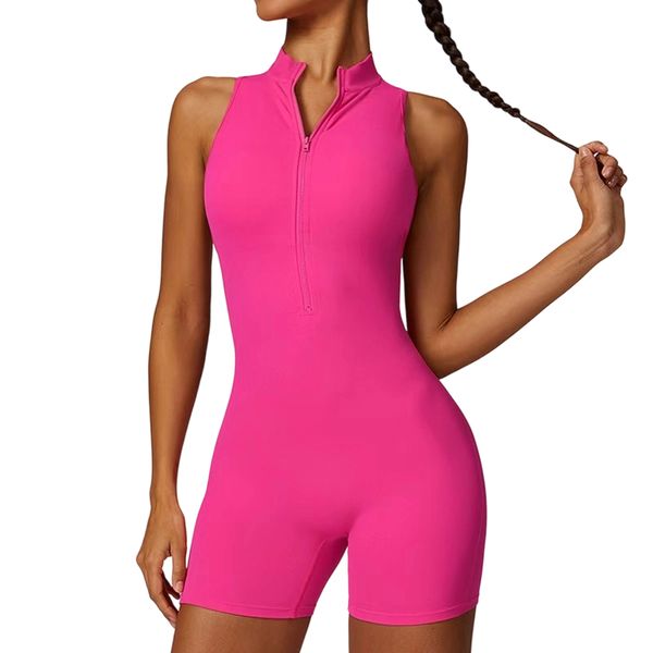 Women's Fitness Jumpsuit Zippered Tight Yoga Wear