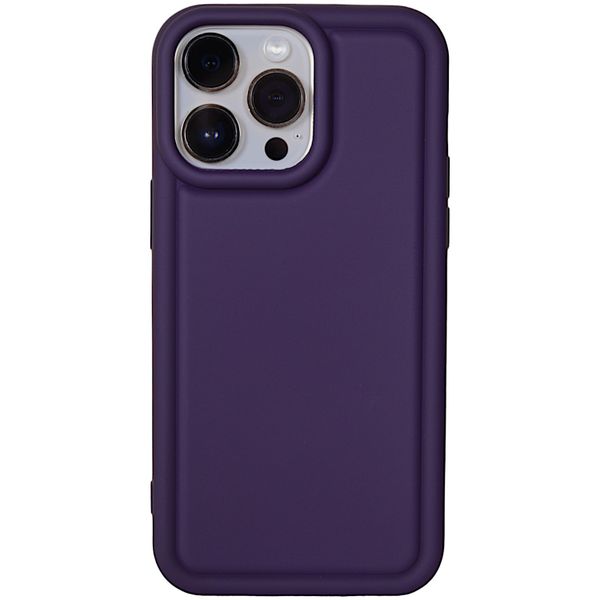 Purple - Phone Case with Carved Edge - Iphone 15 Pro Max
