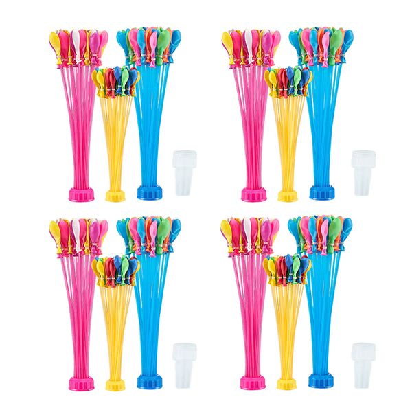 Water Balloons 444pcs Rapid Filling Self Tying Durable Assorted Colours