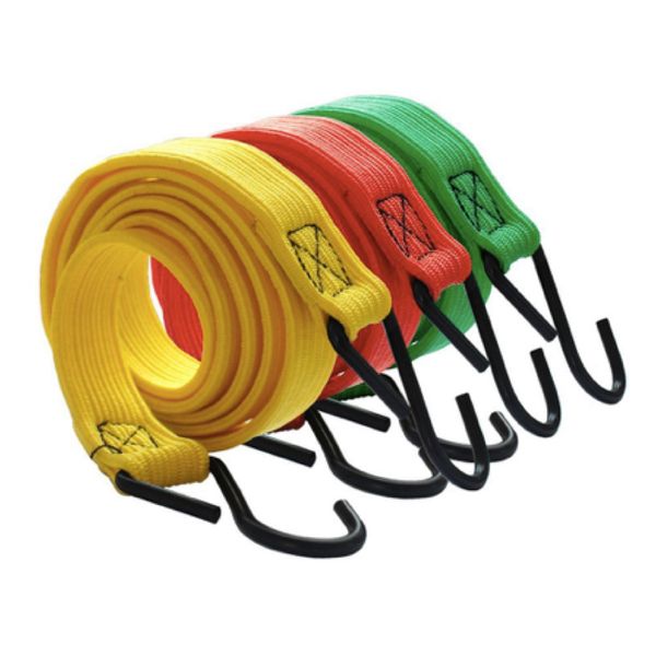 Camping Elastic Rubber Bungee Bright Rope - Set of 3