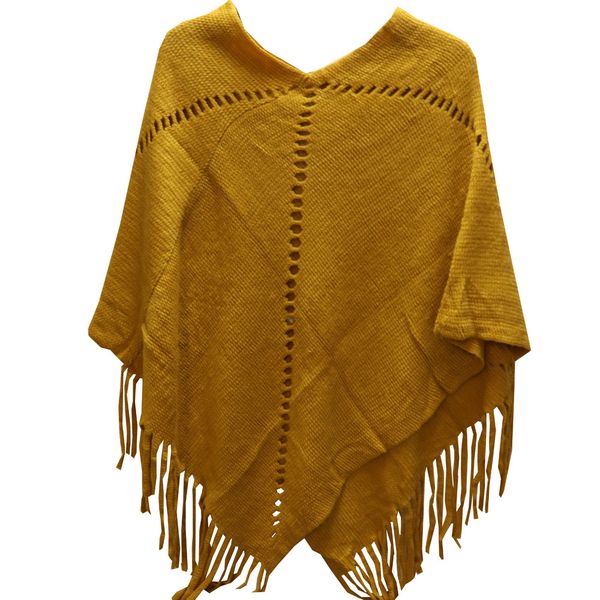 Blackcherry Cut Out Poncho