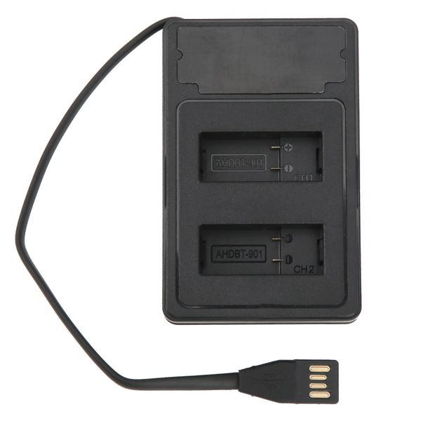 Dual Slot Hero 9 Charger with Type-C &amp; LCD