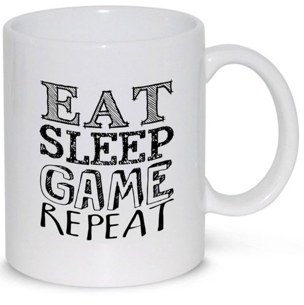 Eat Sleep Game Repeat Birthday Christmas Gamer Gamimg Gift Mug