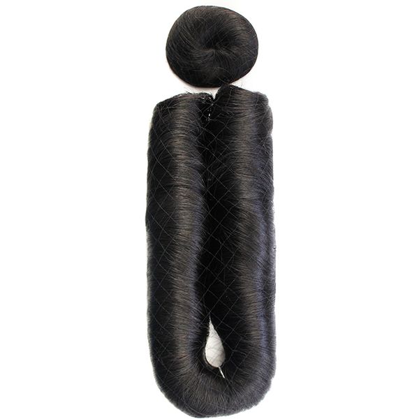 Joedir Human Hair Brazilian Hair Pieces With Closure Pixie Cut HH28pcs&amp;C 1B