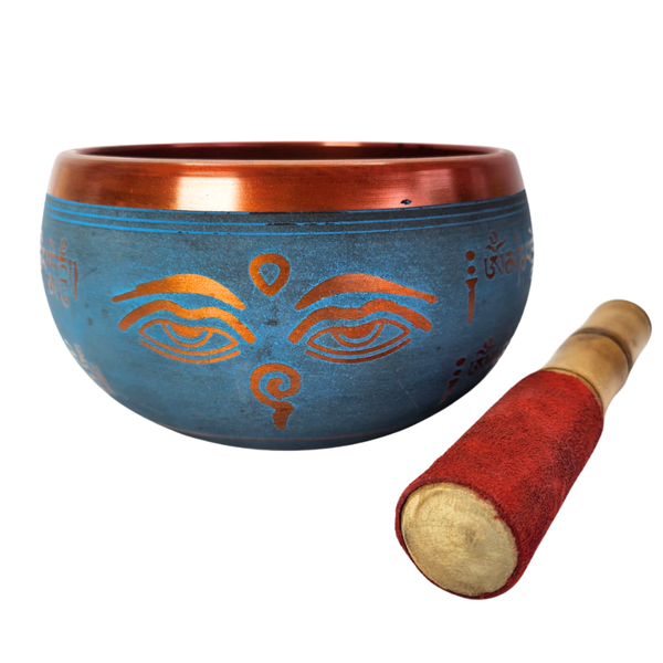 15cm Aluminium Buddha Singing Bowl with Mallet