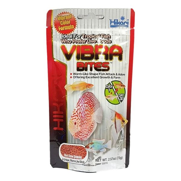 Hikari Vibra Bites Bloodworm Shaped Pellets 73g