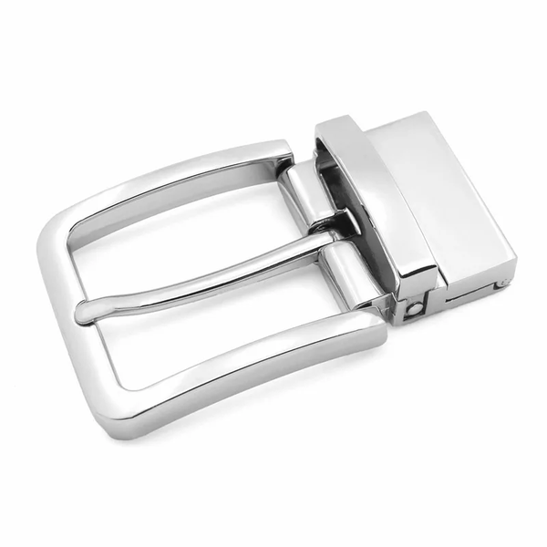 Men Metal Pin Belt Buckle Reversible Clip Buckle