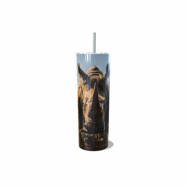 African Rhino designed by local artist Skinny Tumbler