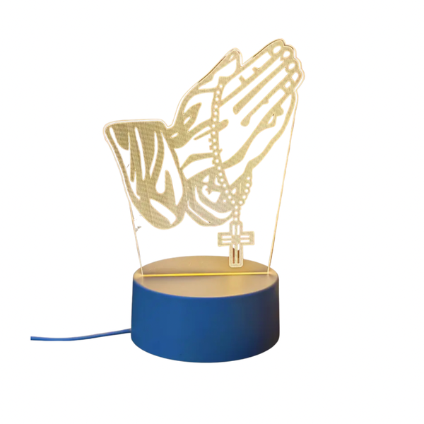 3D Cross Prayer Night Light