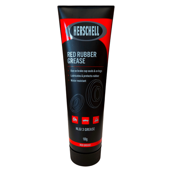 Herschell Grease Red Rubber 100G Tube - 4 Pack
