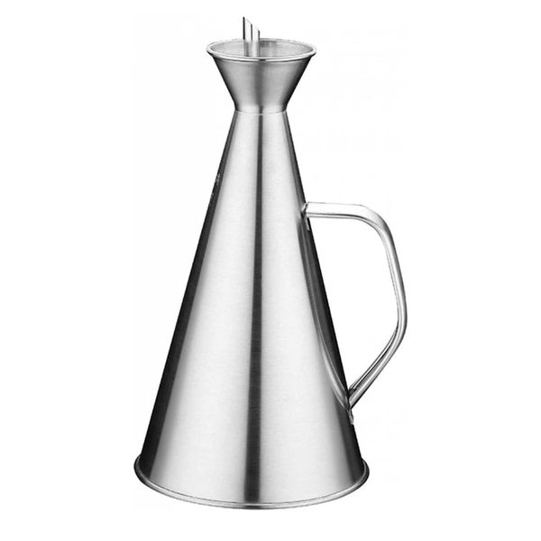 1000ml Stainless Steel Oil Pot for Dispensing of Oil, Vinegar, etc.