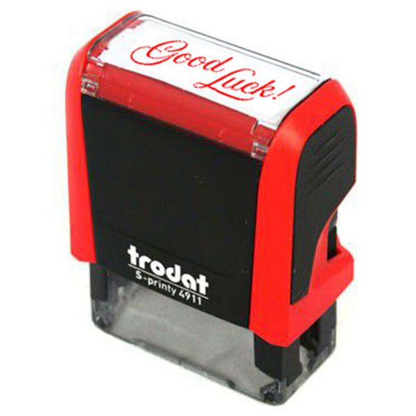 Trodat Ready to used Teacher Stamp Good Luck (Red Ink)