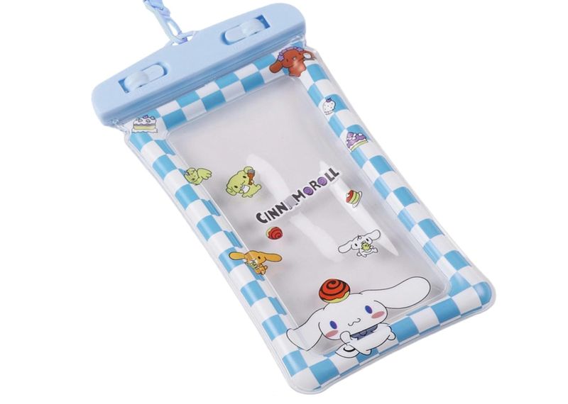 Cute Anime Waterproof Phone Pouch, Kawaii Underwater Dry Bag Case