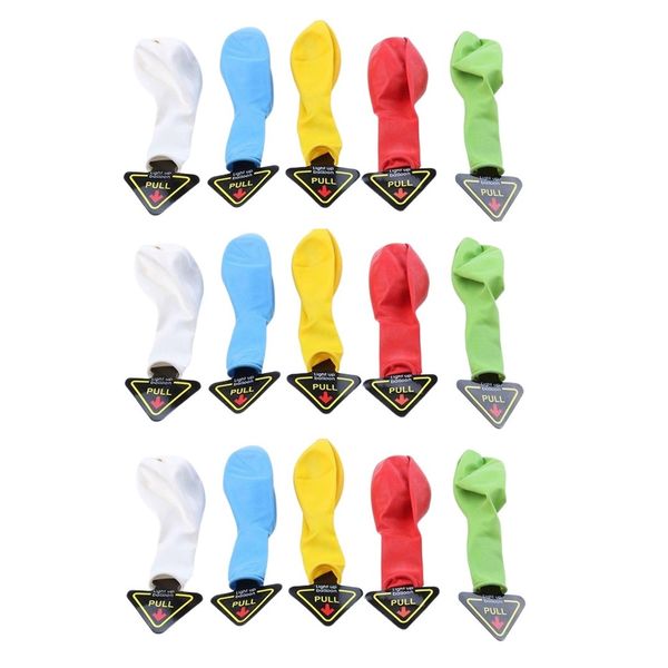 LED Light up Party Balloons (Pack of 15) Assorted Colours