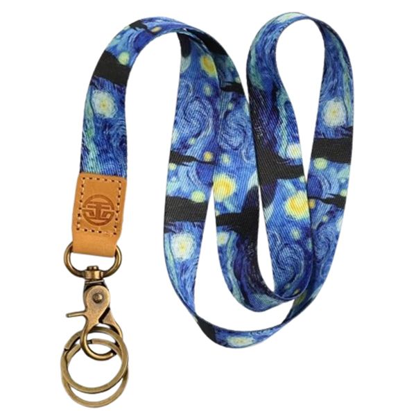 Quality Vincent Van Gogh Lanyard for Keys, ID, Cell Phone, Badge Holder