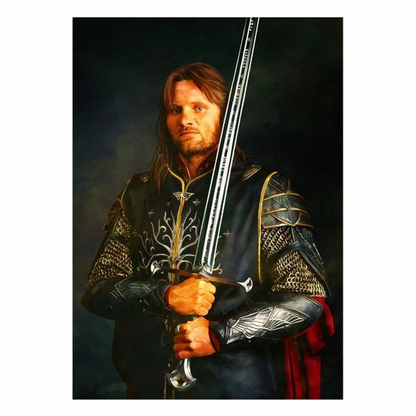The Hobbit Aragorn Portrait - A1 Poster