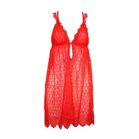 Women Chemises Lingerie Lace Babydoll Sleepwear Sexy Mini Dress