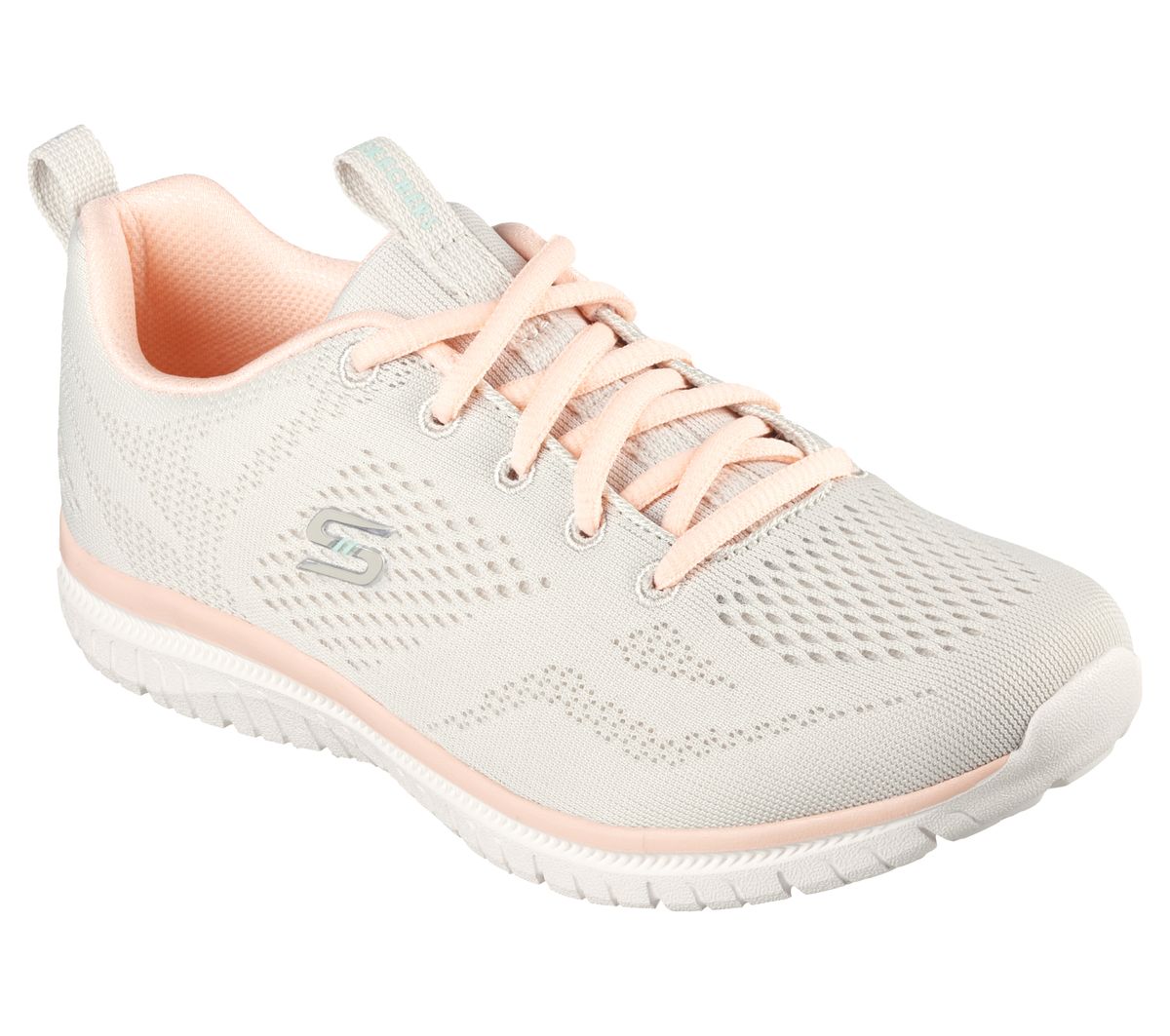 Skechers Women Taupe/Pink Textile Lo-Top | Shop Today. Get it Tomorrow ...