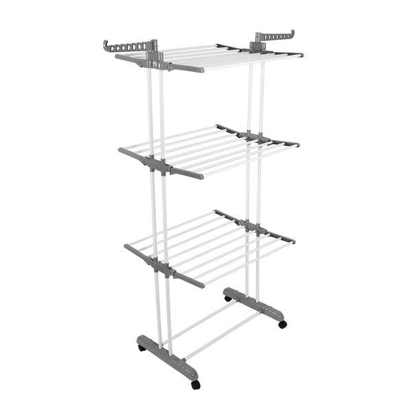 3 Layered Grey Household Clothes Drying Rack