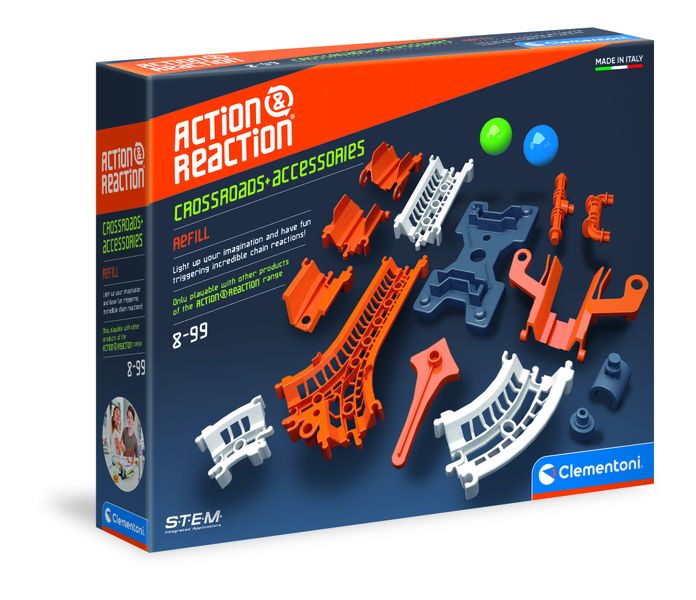 Clementoni Action &amp; Reaction - Track &amp; Platform + Junctions