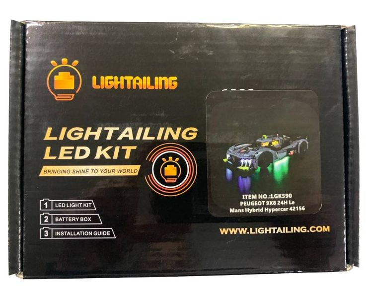Lightailing Light Set For Lego 42156 Peugeot Le Mans Hybrid Hypercar