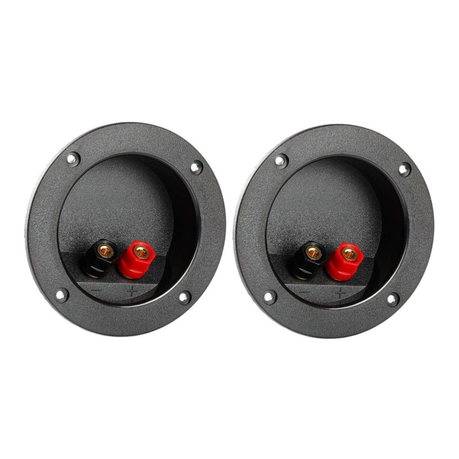 Speaker Terminal (2 PACK) 105mm Round Red/ Black SiRCONY Image