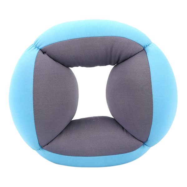 Round Neck Pillow With Sleep Eye Mask Blue